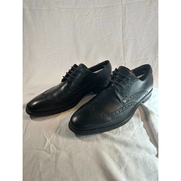 Ecco MELBOURNE Men’s Black Leather Lace-Up Oxford /Formal Shoes, US 13 main image 7